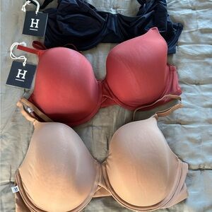 NWT Bundle of Harper Wilde Base Bras, 36 DD